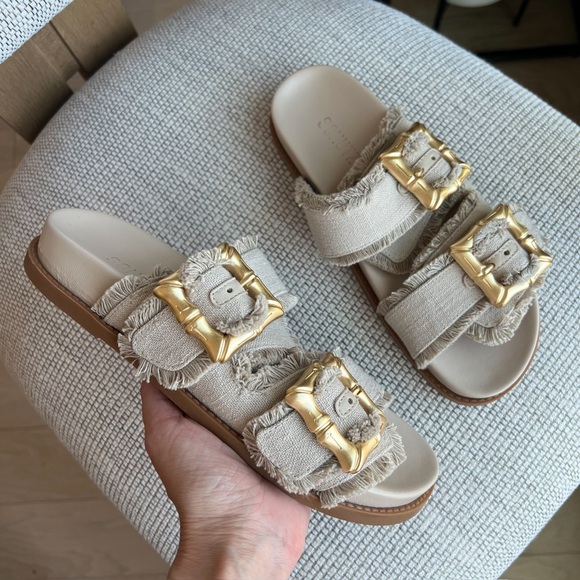 SCHUTZ ENOLA SPORTY LINEN SANDAL - Picture 3 of 5